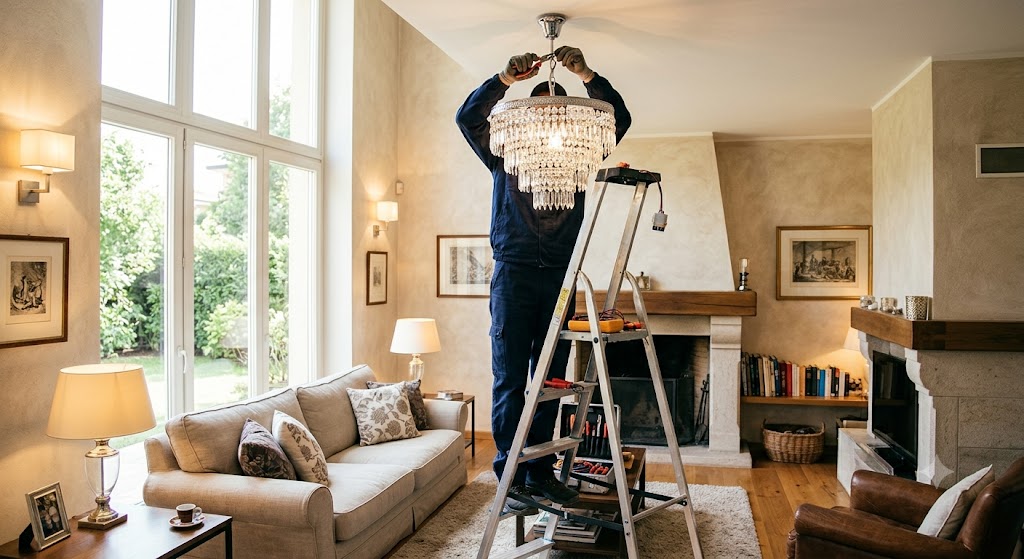 Installazione di una lampada esterna